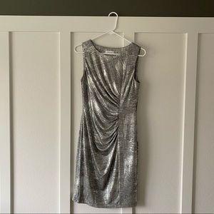 Silver Calvin Klein dress
